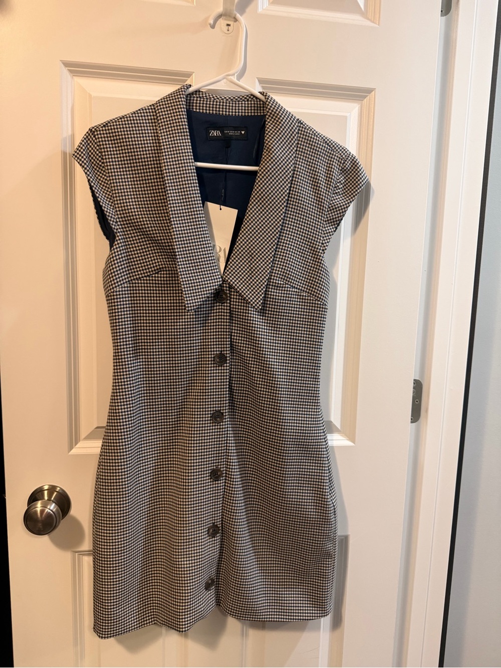 ZARA Plaid Mini Dress